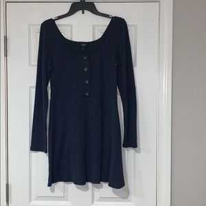Navy Long Sleeve Dress